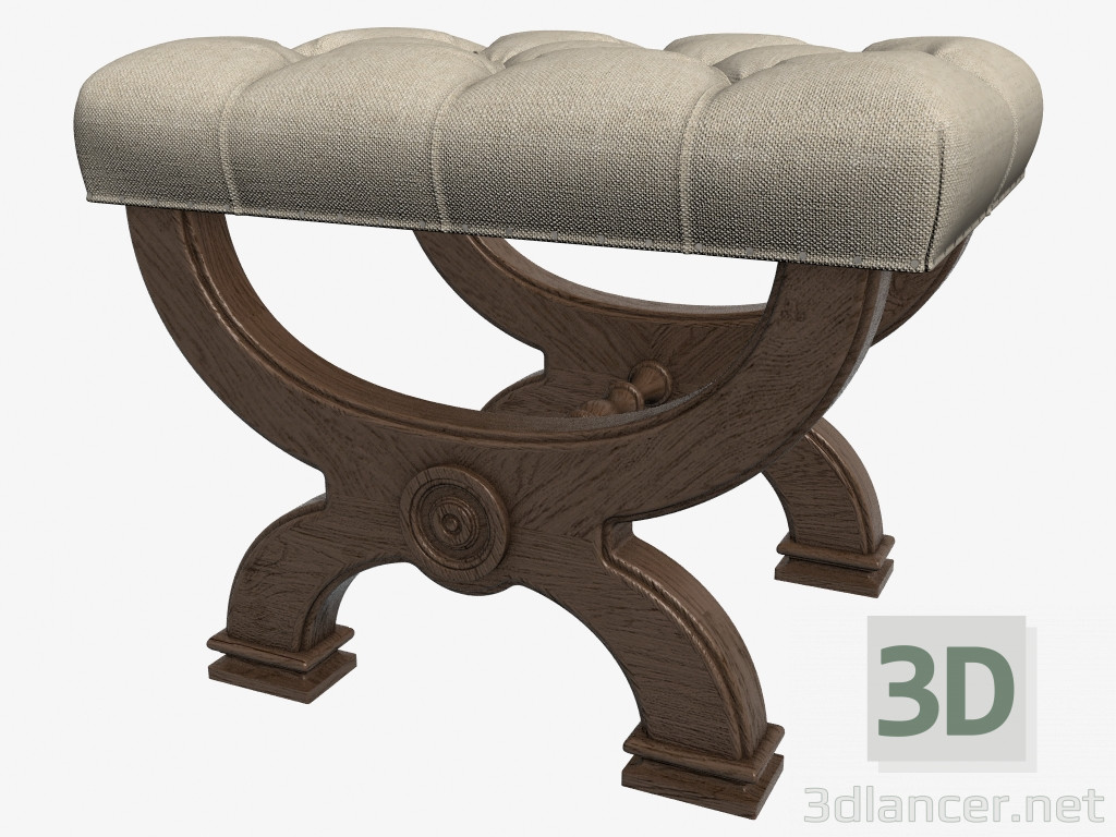 modello 3D Pouf HALLE (801.001-F01) - anteprima