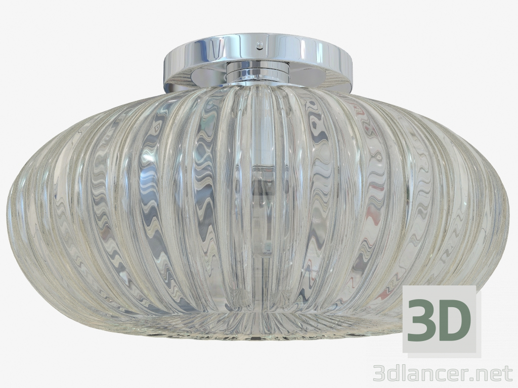 3d model Ceiling lamp in glass (C110244 1amber) - preview