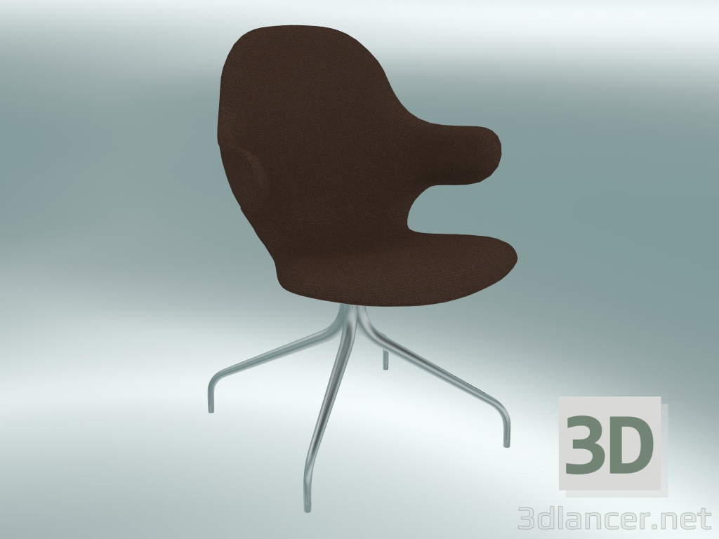 3d model Swivel chair Catch (JH2, 58x58 N 90cm, Polished aluminum, Steelcut - 365) - preview