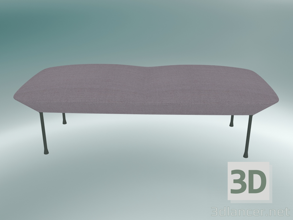 modello 3D Panchina Oslo (Fiord 551, Grigio chiaro) - anteprima