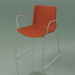 3d model Silla 0326 (sobre rieles con reposabrazos, con moldura frontal, roble natural) - vista previa