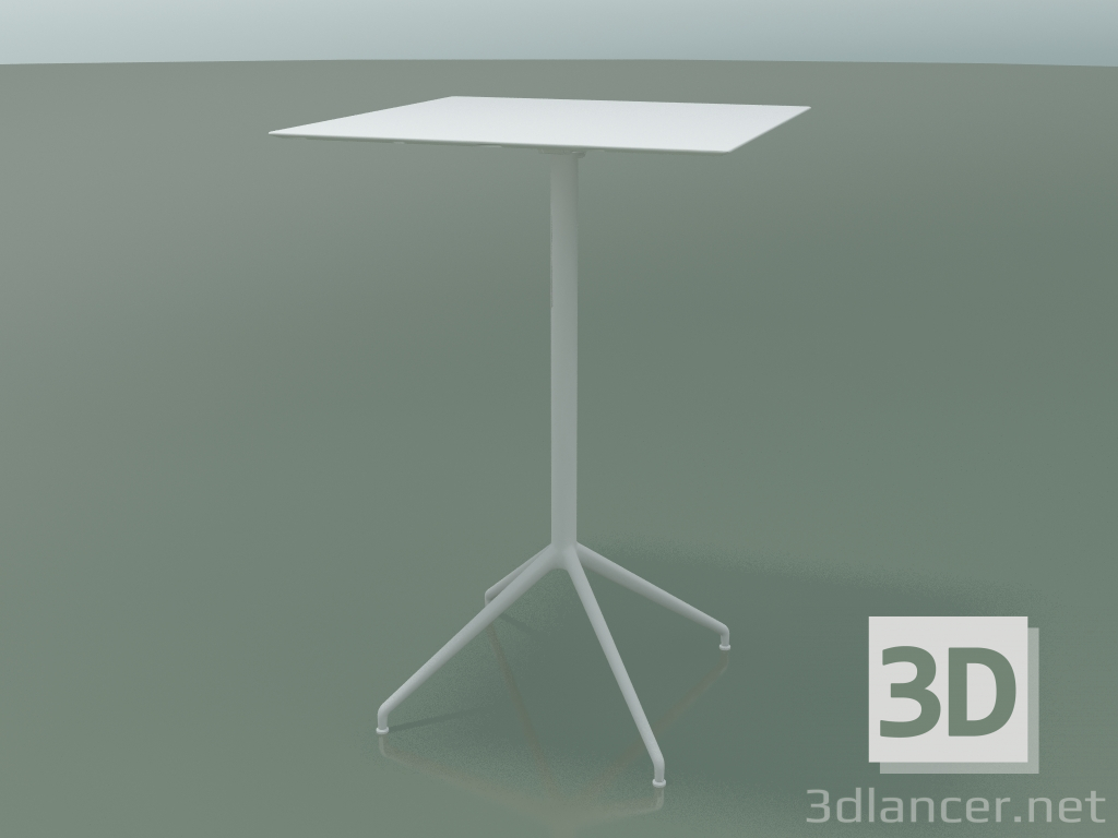 3d модель Стіл квадратний 5748 (H 103,5 - 69x69 cm, розкладений, White, V12) – превью