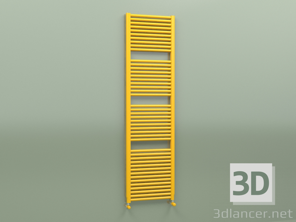 3d model Barra de toalla calefactable NOVO (1808x500, Amarillo melón - RAL 1028) - vista previa