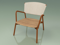 Chaise 027 (Métal Rouille, Batyline Sable)