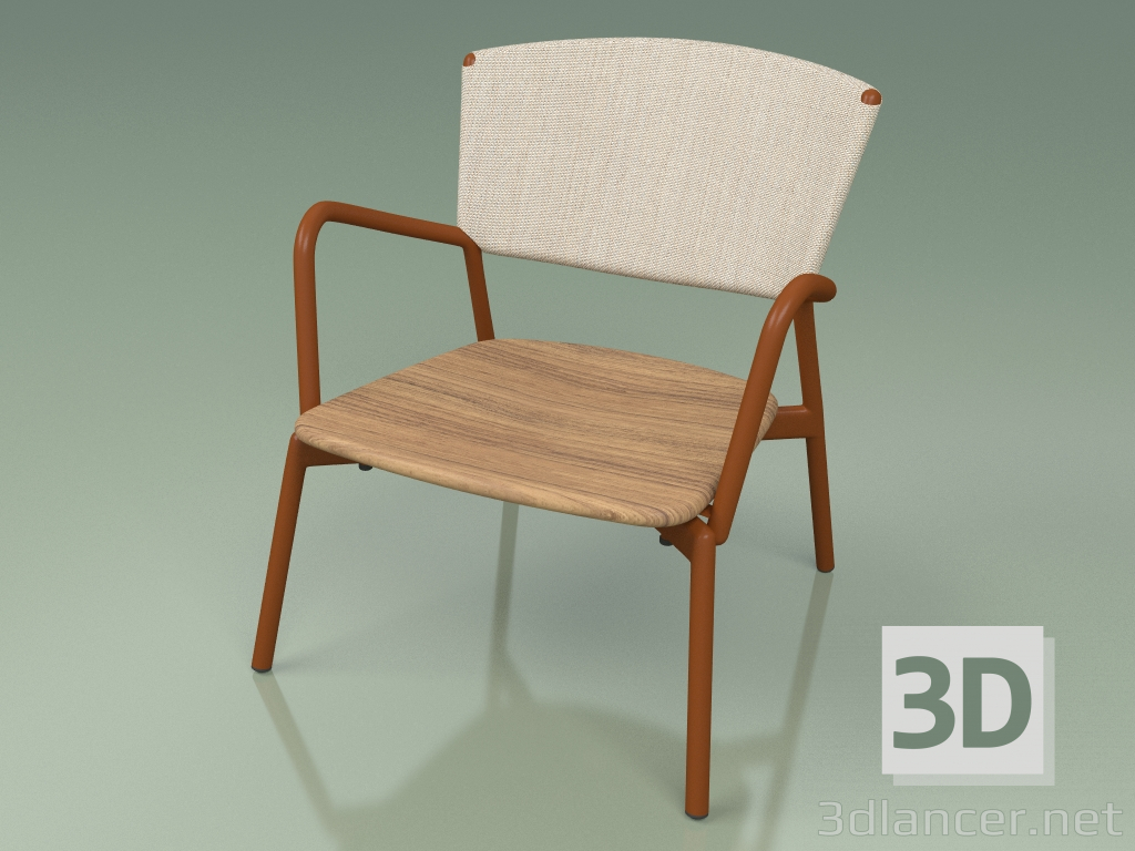 3d model Chair 027 (Metal Rust, Batyline Sand) - preview