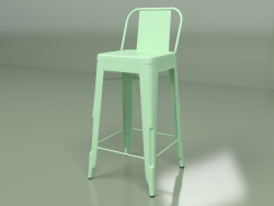 Tabouret de bar Marais Color avec dossier (vert clair)