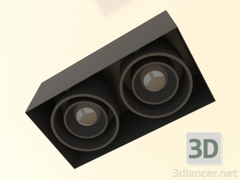 3d model Recessed luminaire Fusion RT L21 - preview