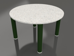 Coffee table D 60 (Bottle green, DEKTON Sirocco)