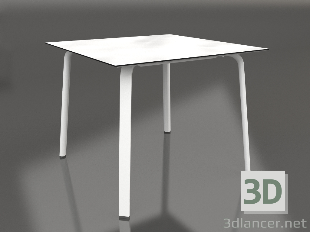 3D modeli Yemek masası 90 (Beyaz) - önizleme