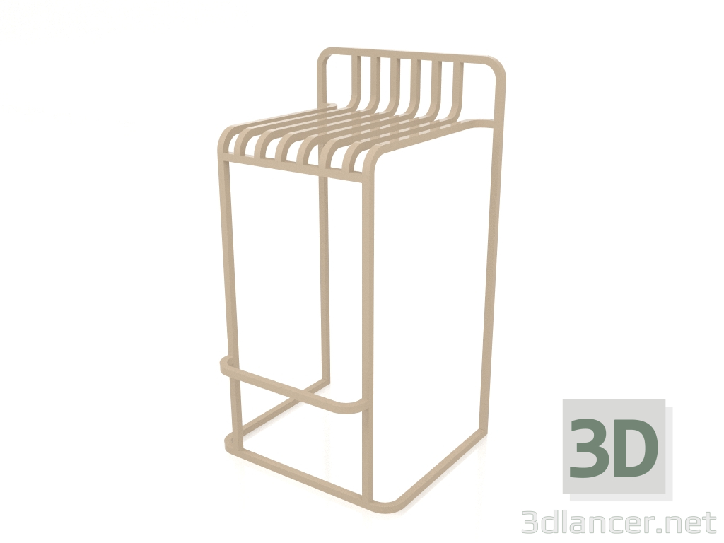 modèle 3D Tabouret haut (Sable) - preview