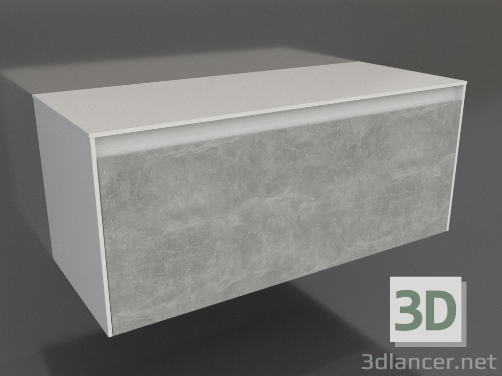 3d model Armario colgante 120 cm (MOB0112W+MOB0712BS) - vista previa