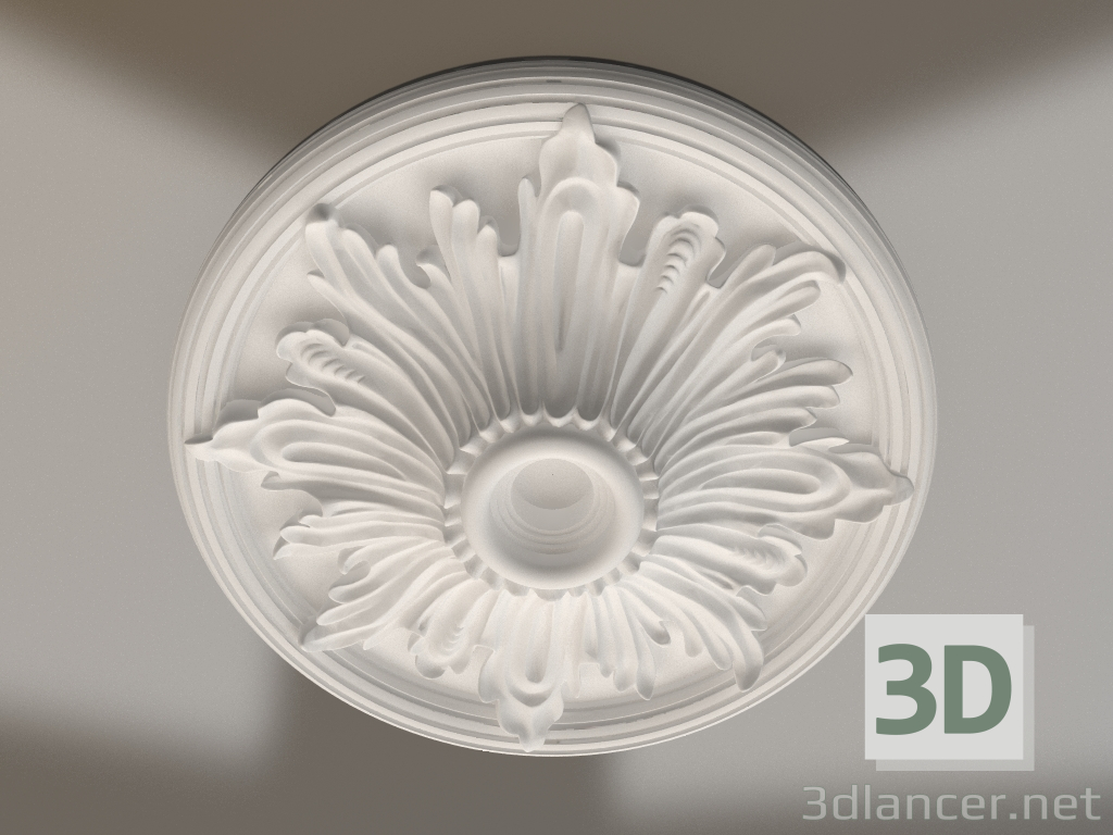 modèle 3D Prise pour plafond en plâtre RP 054 D=650 - preview