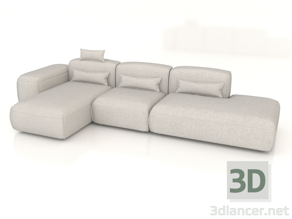 3d модель Диван Ласпи кутовий 340 см – превью