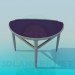 Modelo 3d Mesa semi circular - preview