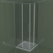 3d model Shower enclosure ZA + ZA 75 with sliding door for corner shower trays - preview