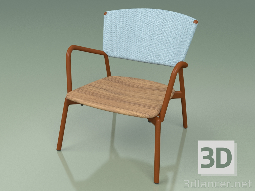 3d model Silla 027 (Metal Rust, Batyline Sky) - vista previa