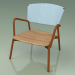 modèle 3D Chaise 027 (Métal Rouille, Batyline Ciel) - preview