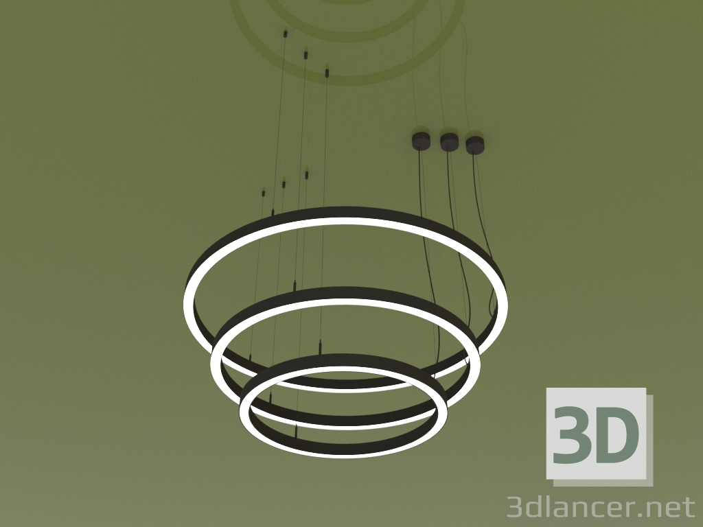 Modelo 3d Luminária RING TRIO (D 1000 mm) - preview