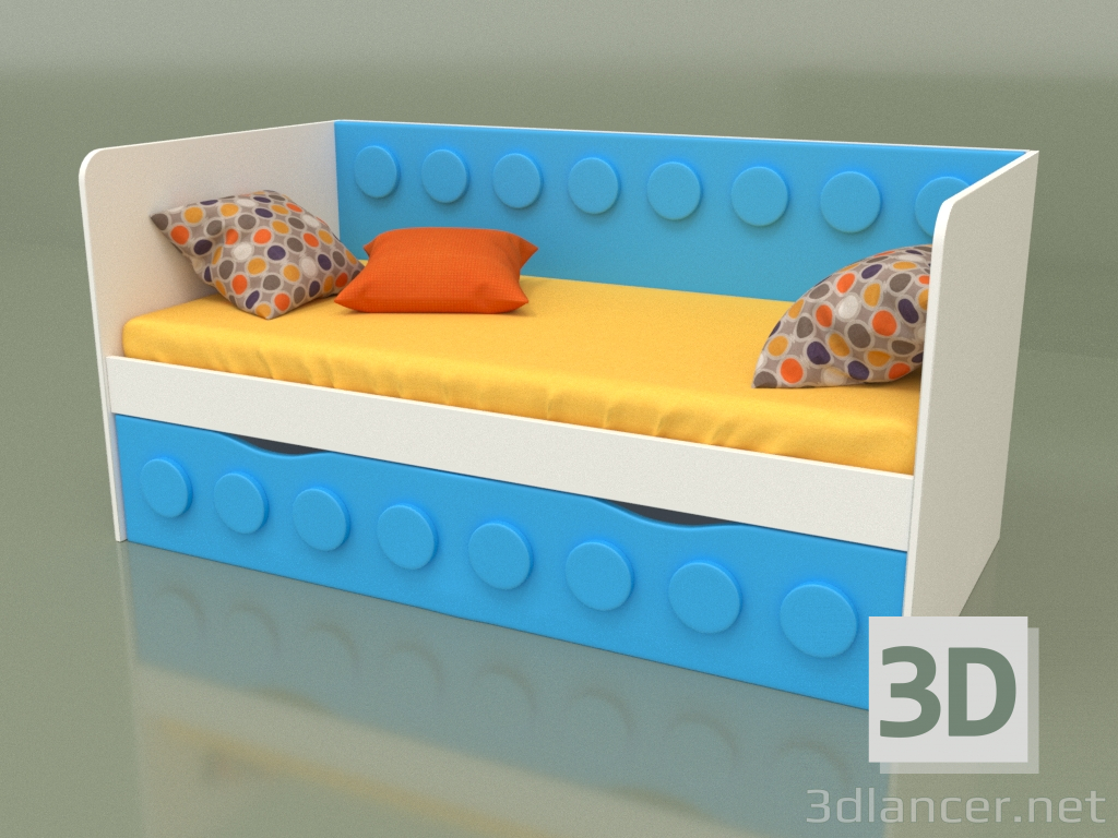 3D Modell Schlafsofa für Kinder mit 1 Schublade (Topaz) - Vorschau