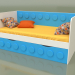 3d model Sofá cama para niños con 1 cajón (Topacio) - vista previa