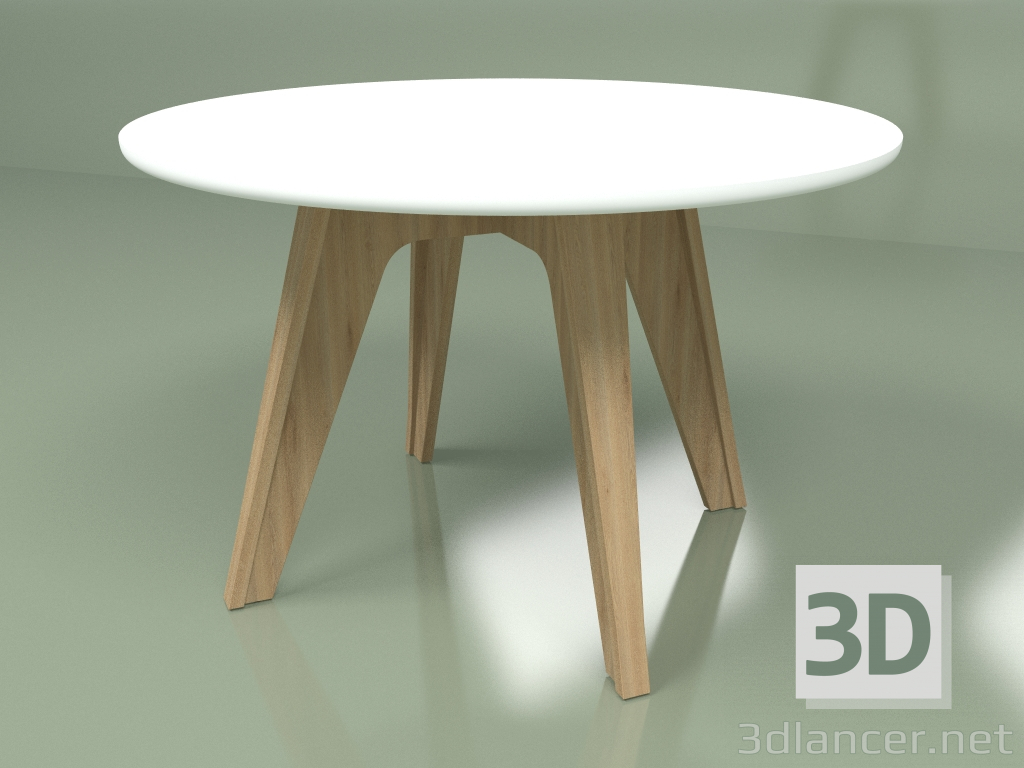 modèle 3D Table à manger TA01 (blanc) - preview