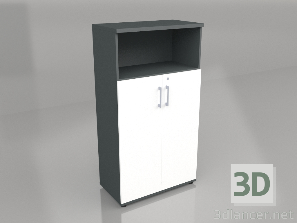 3d model Semilibrería Standard A4304 (801x432x1481) - vista previa