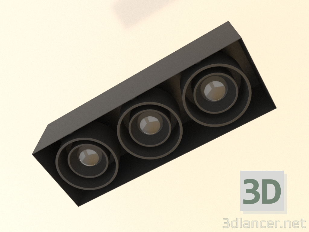 3d model Luminaria empotrable Fusion RT L31 - vista previa