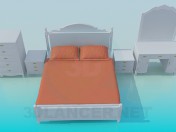 A set of furniture for bedroom