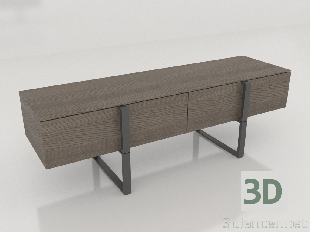 modèle 3D Meuble TV (foncé) - preview