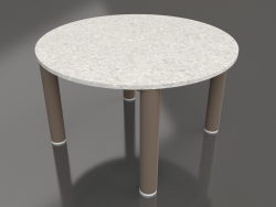 Table basse D 60 (Bronze, DEKTON Sirocco)