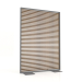 3d model Partition made of artificial wood and aluminum 120x170 (Teak, Anthracite) - preview