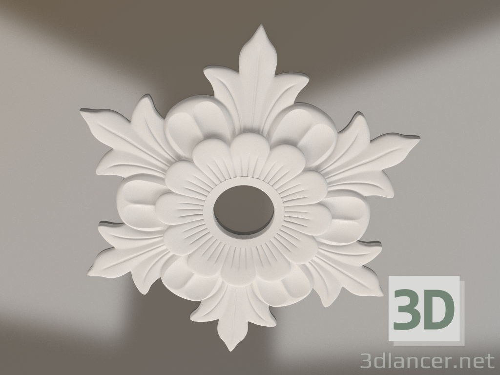 3d model Gypsum ceiling socket RP 055 1 D=900 - preview