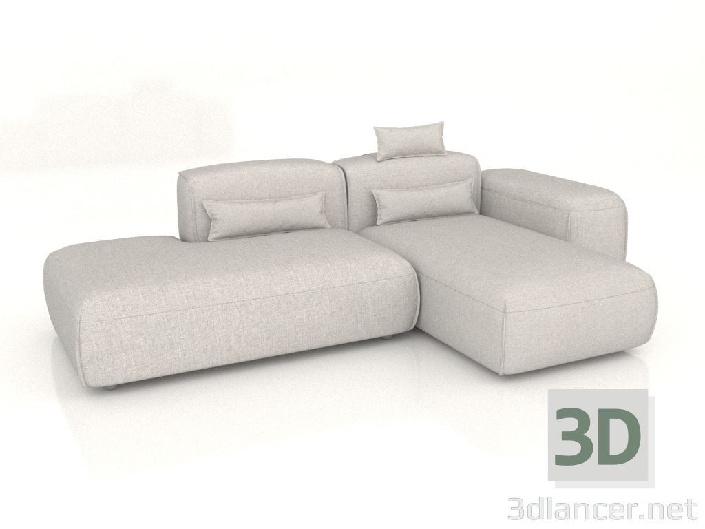 3d модель Диван Ласпи кутовий 260 см – превью