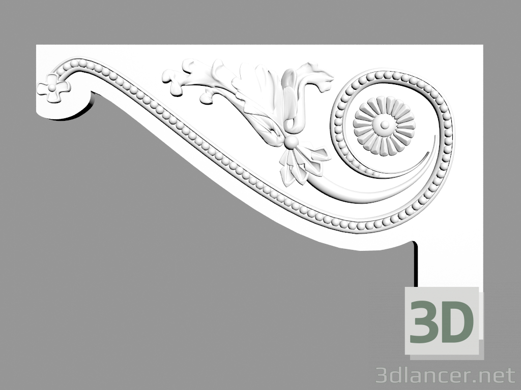 3d model Edging of steps S716-L - preview