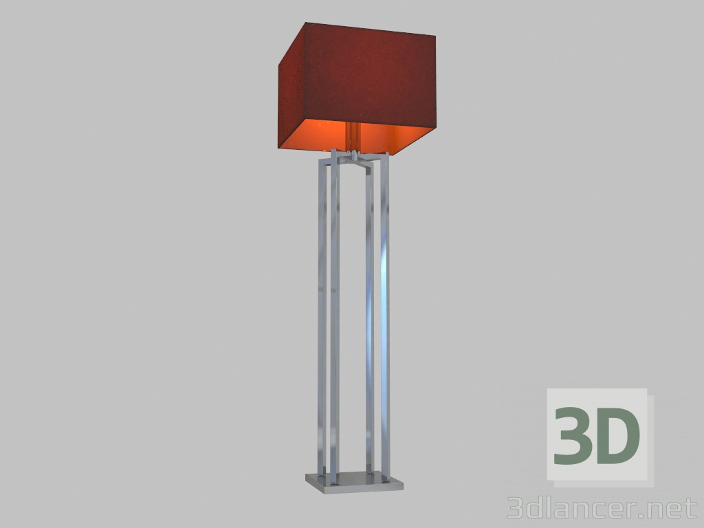 modello 3D Lampada da terra (3201FL marrone) - anteprima