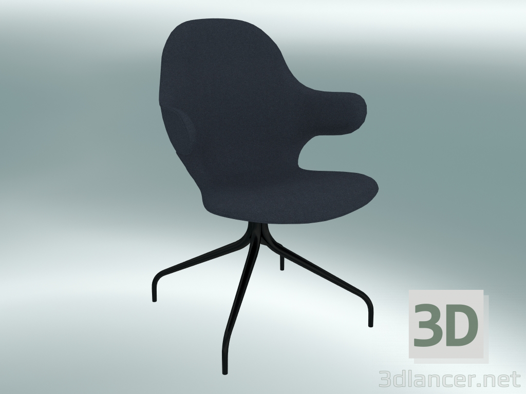 3d model Swivel chair Catch (JH2, 58x58 N 90cm, Black powder coated steel, Divina - 793) - preview