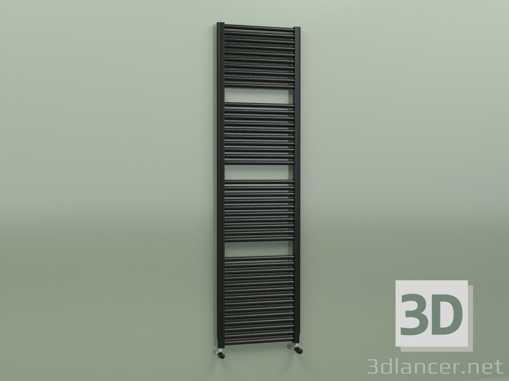 modello 3D Scaldasalviette NOVO (1808x500, Nero - RAL 9005) - anteprima