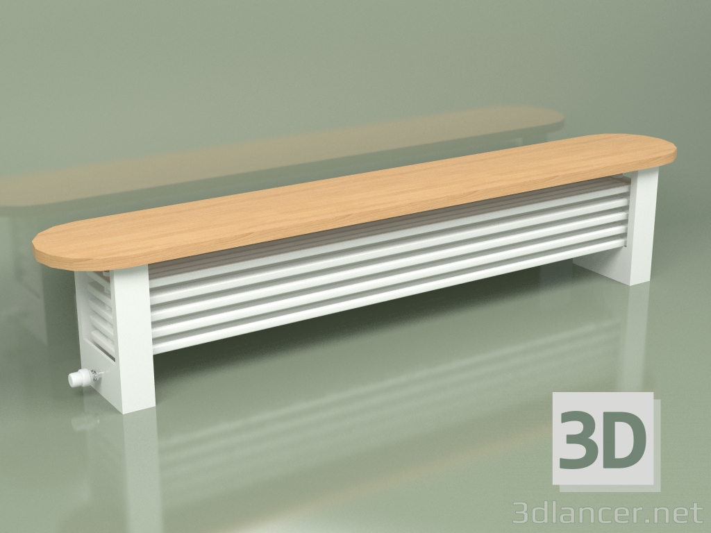 modèle 3D Radiateur de banc à colonne Delta (H250 2000, RAL - 9016) - preview