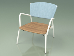 Chaise 027 (Métal Lait, Batyline Ciel)