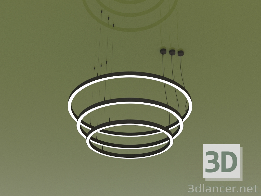 3d model Luminaria ANILLO TRIO (D 1200 mm) - vista previa