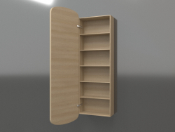 Specchio (con cassetto a giorno) ZL 17 (460x200x1500, legno bianco)