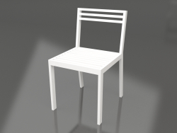 Chaise de salle à manger (Blanc)