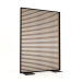 3d model Partition made of artificial wood and aluminum 120x170 (Teak, Black) - preview