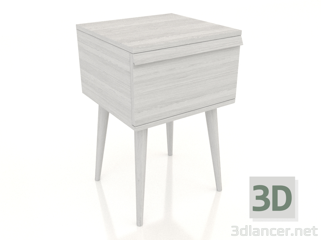 3D modeli Başucu sehpası STAND 400x400 mm (beyaz RAL 9010) - önizleme