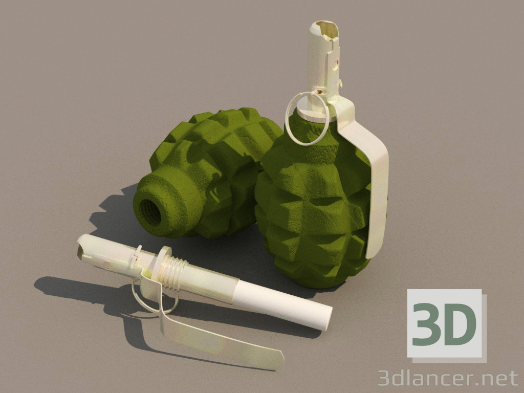 3d model Grenade F1 - preview