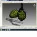 modèle 3D grenade F1 - preview