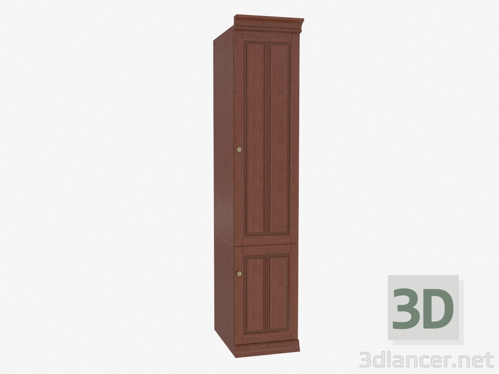 modello 3D Armadio guardaroba stretto (3845-38) - anteprima