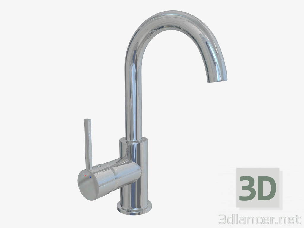 3D Modell Wasserhahn vertikal mit Auslauf U Floks (BCF 024M) - Vorschau