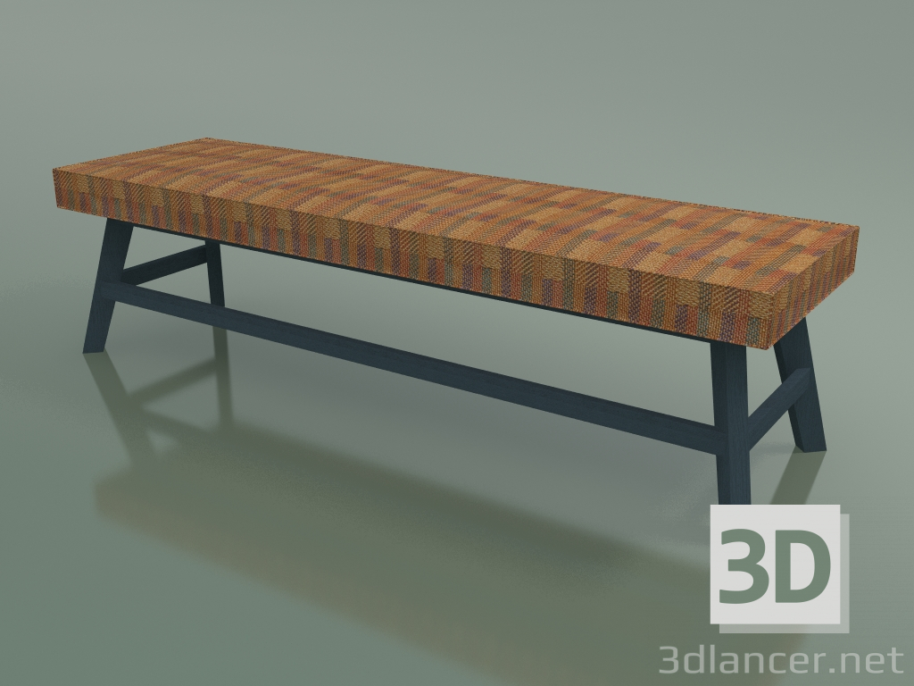 3d model Banco (15, azul) - vista previa