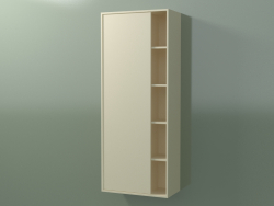 Armario de pared con 1 puerta izquierda (8CUCDСS01, Bone C39, L 48, P 24, H 120 cm)